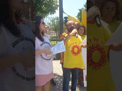 Fatih Toprak, Adana İl Milli Eğitim Müdürlüğü Önünde Eğitimde Yaşanan Sorunlara Dikkat Çekti.