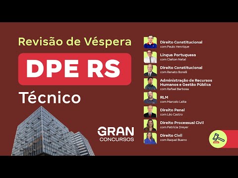 Concurso DPE RS - Revisão de Véspera
