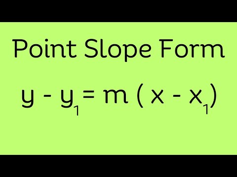 Point Slope Form