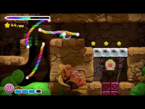 Kirby And The Rainbow Paintbrush Stage 1-3 - Great Cave Escape