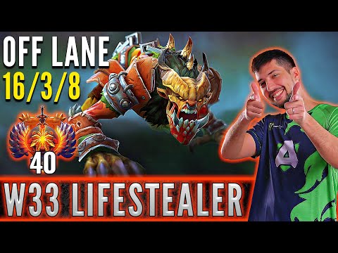 Alliance.w33  [ Lifestealer ]  Off Lane Pro Gameplay  [ Patch 7.32c ]  Dota 2 Full Game