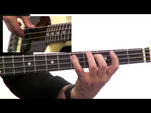 50 Bass Grooves - #22 Bad Dog - Bass Guitar Lesson - David Santos