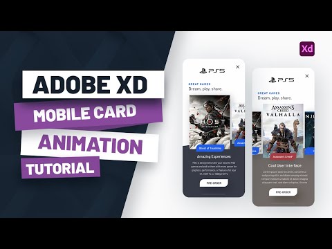 Adobe XD Mobile Card Animation Tutorial [Step-By-Step]