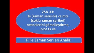ZSA-33: ts (zaman serileri) ve mts (çoklu zaman serileri) nesnelerini görselleştirme: plot.ts ile