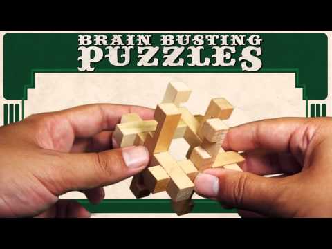 Brain Busting Puzzles - 3 Classic Wooden Puzzles - The Twist