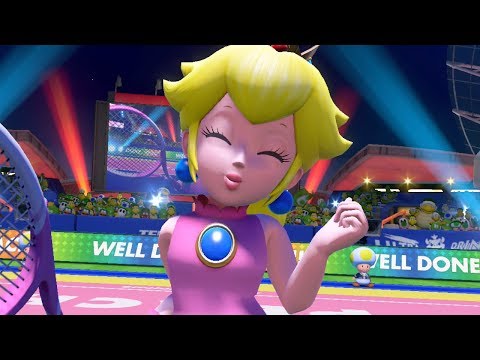 Mario Tennis Aces DEMO - Practice Matches (All Starting Characters)