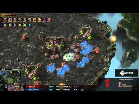 SC2 Jaedong vs JYP ZvP Game 4 Starcraft 2 gameplay
