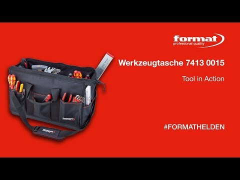 Werkzeugtasche 7413 0015 von FORMAT, Umhänge-Werkzeugtasche, Nylon-Werkzeugtasche