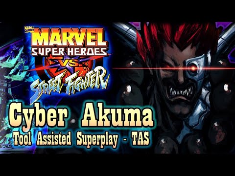 【TAS】MARVEL SUPER HEROES VS STREET FIGHTER - CYBER AKUMA (MECH GOUKI JPN VERSION) OUTDATE