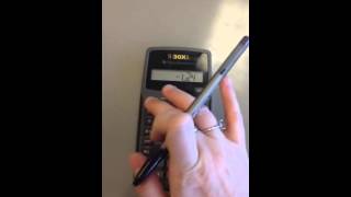 Using your TI30xa calculator