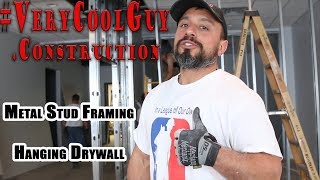 Hanging Drywall - Metal Stud Framing