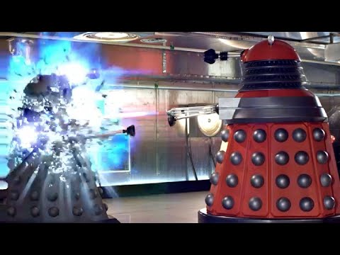 Paradigm Daleks Destroy Ironside Daleks | Victory of the Daleks | Doctor Who
