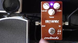 Video thumbnail for Cmatmods Brownie distortion pedal by thePedalHeadz