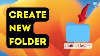 How to Create a New Folder in Macbook Air/  Pro or iMac