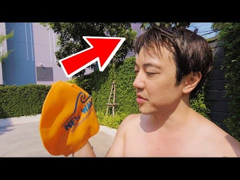 How to put on a swim cap & goggles the easy way