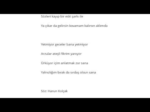 Harun Kolçak   Yetmiyor Geceler Şarkı Sözü