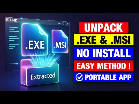 How to Extract / Unpack Setup EXE & MSI Files Without Having To Install | EXE File Extractor Windows