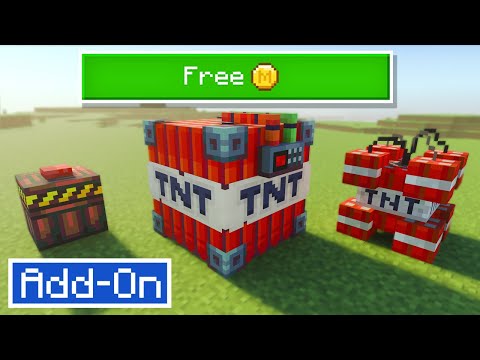 Reviewing FREE More TNT Addon for Minecraft Bedrock Xbox / PS5 / Switch!