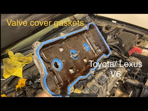 Toyota Camry V6 valve cover gasket replacement: Remove intake manifold V6 Lexus es300