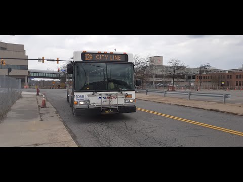 NFTA Metro Bus #1058 Pull up and Take Off