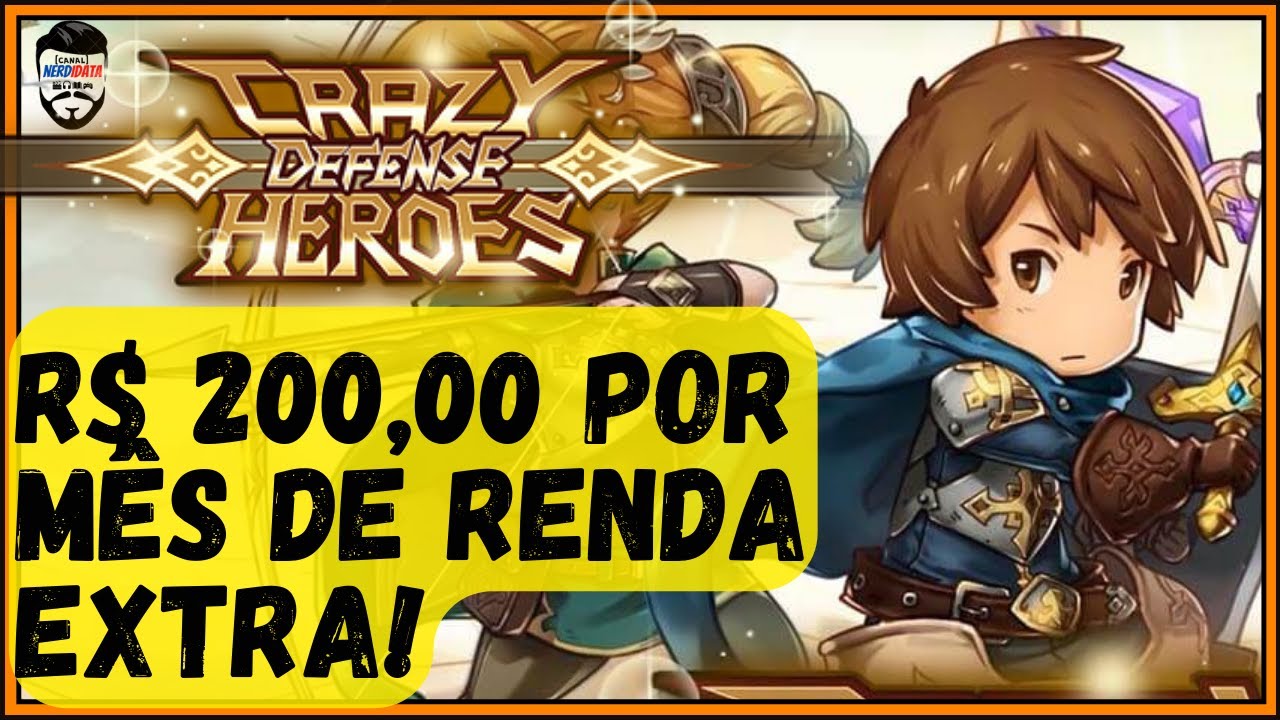 CRAZY DEFENSE HEROES É UM JOGO NFT GRATUITO QUE TE PAGA POR MÊS!