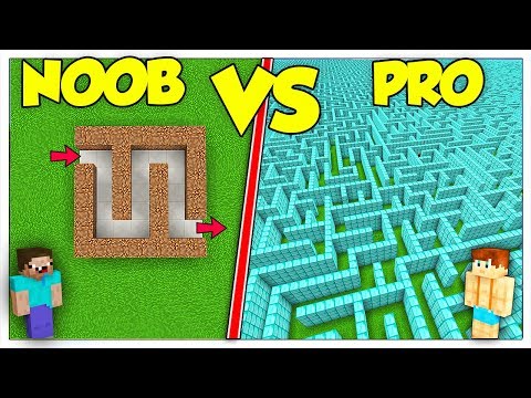 LABIRINTO NOOB CONTRO LABIRINTO PRO! - Minecraft ITA