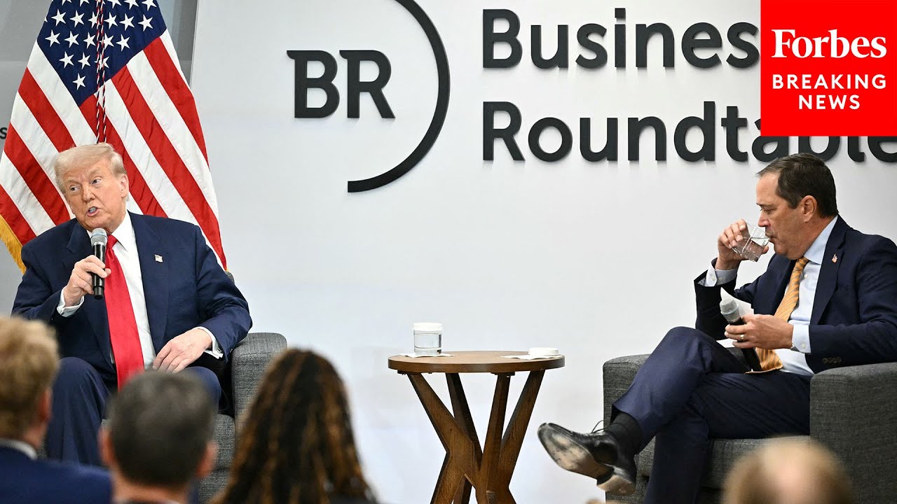 WATCH: Trump Speaks To CEOs At Business Roundtable Amidst Stock Market Volatility