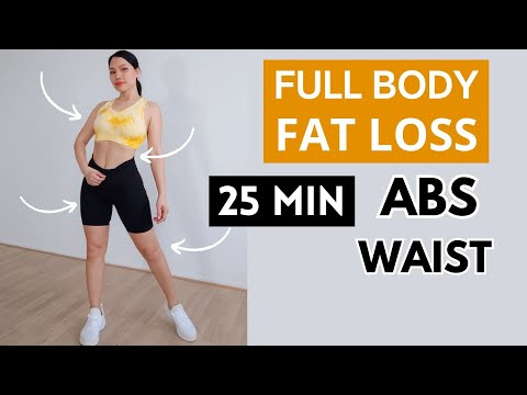 FULL BODY FAT LOSS IN 7 DAYS, burn belly fat, get smaller waist, 25 min low impact, no jumping