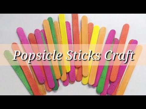 how to make an Airplane - Popsicle sticks craft