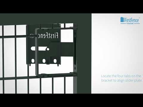 How Do You Install The Unislide Locking Plate On A Single Gate?