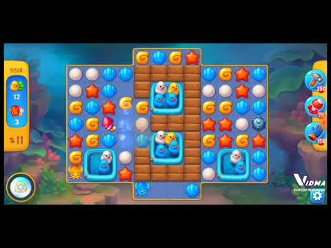 Fishdom. 9514 level no boosters and diamonds. 16 moves