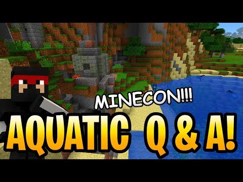 Minecon Earth Minecraft Aquatic Update Gameplay Dolphins 