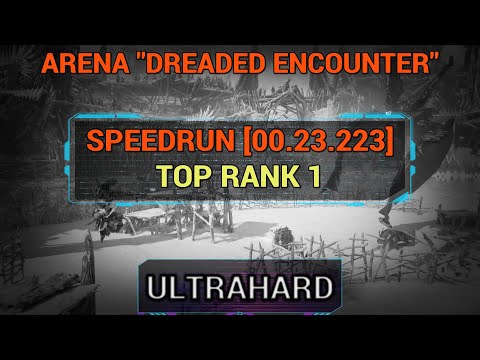 DREADED ENCOUNTER ARENA SPEEDRUN 00.23.223 ULTRAHARD TOP2 NEW WORLD RECORD #hfw #PS5 #guerrillagames