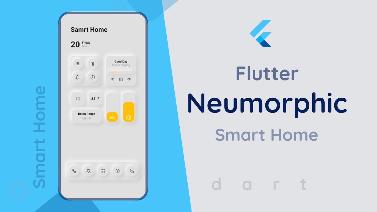 Flutter Neumorphic Design | Smart Home | Flutter UI | Flutter Tutorial