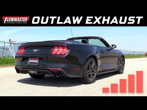 2015-20 Ford Mustang 2.3L Ecoboost, 3.7L - Outlaw Axle-back Exhaust System 817823