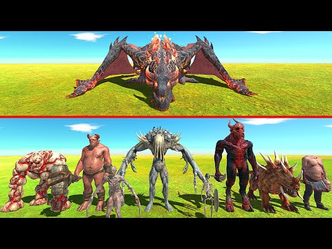 LAVA DRAGON VS INFERNALS - Animal Revolt Battle Simulator