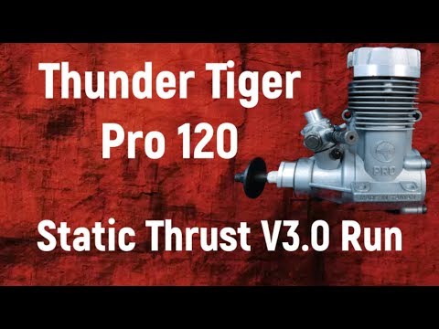Thunder Tiger Pro 120 Static Thrust V3.0 Run