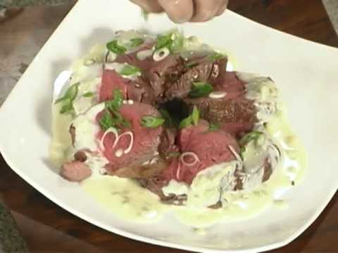 Beef Tenderloin Roast with Wasabi-Garlic Cream