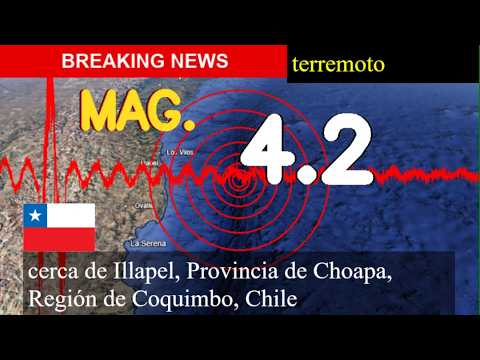 😱🚨 Terremoto cerca de Illapel, Provincia de Choapa, Región de Coquimbo, Chile actualizaciones en viv