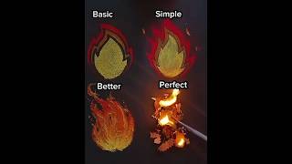How to Draw FIRE (Realistic Fire)🔥 #shorts #fire #speedpaint