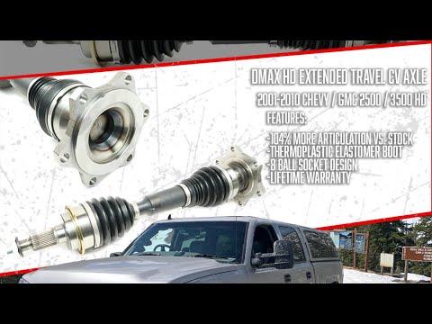 DmaxStore HD Extended Travel CV Axle For  2001-2010 Duramax Diesel