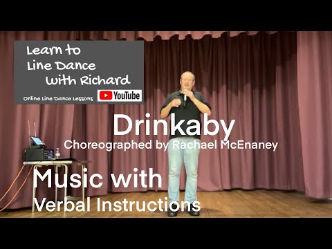 IMPROVER LINE DANCE LESSON 26 - Drinkaby - Part 2 - Music with verbal instruction