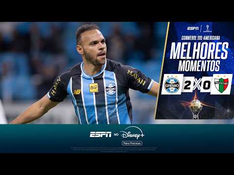 Gols e lances de Grêmio x Palestino