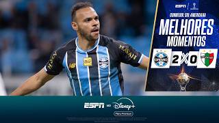 JOGADOR MARCA APÓS MAIS DE 460 DIAS E GRÊMIO VENCE PALESTINO NA SUL-AMERICANA | MELHORES MOMENTOS