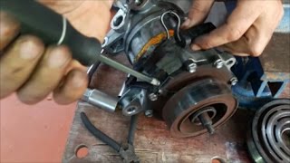 COMO REPARAR EL COMPRESOR DEL A/C DE UN AUTO (REEMPLAZAR EL CLUTCH)