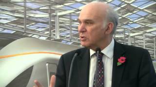 Vince Cable at Aycliffe Business Park November 2013