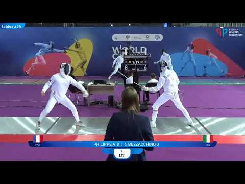 Sirius Epee 2022, ME Ind T64 Buzzachino ITA - Philippe FRA