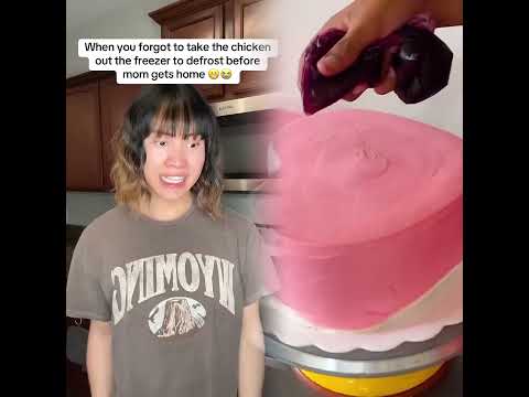 When you forgot to take the chicken out the freezer 😬😭 #short