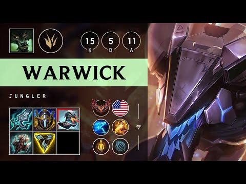 Warwick Jungle vs Rengar - NA Grandmaster Patch 25.18