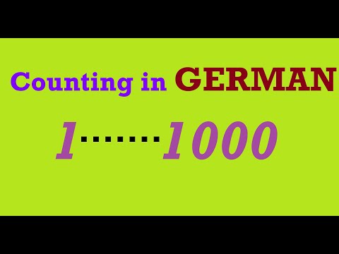 Learn German | Lesson 3 | Count in German 1 to 1000 | Numbers Pronunciation | German for Beginners
